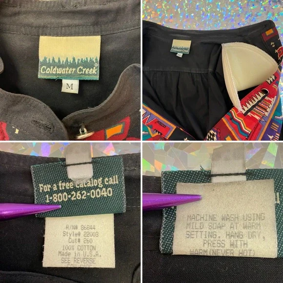 VINTAGE Desert West Sherry Holt USA Circle Skirt Set Southwestern Aztec MEDIUM - Picture 4 of 14